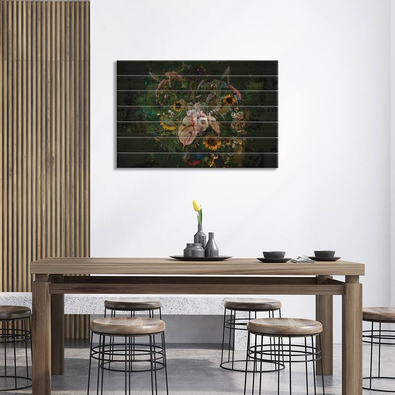 True Expectations II Print On Wood by Teis Albers - Multi-Color