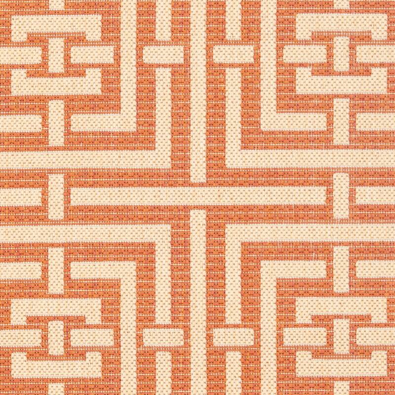 SAFAVIEH Courtyard Ginger Indoor/ Outdoor Waterproof Patio Backyard Rug