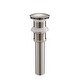 preview thumbnail 2 of 53, Bathroom Sink Pop Up Drain Stopper Full Cover without Overflow Brushed Nickel