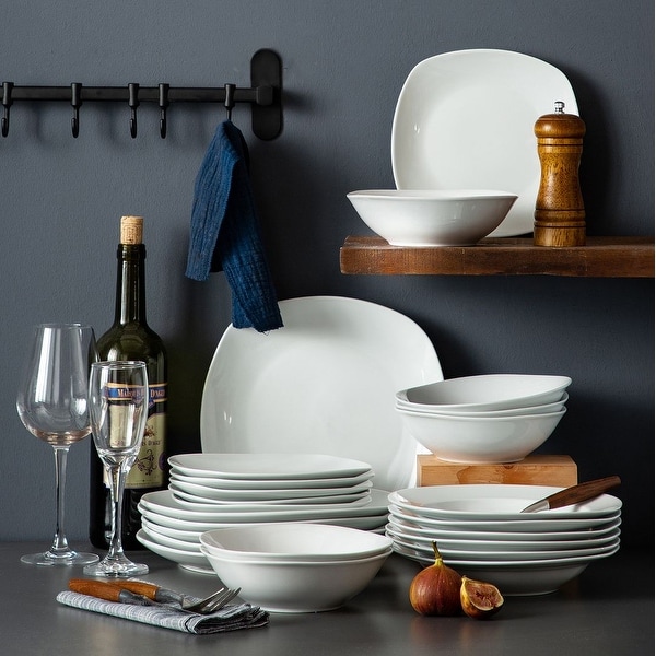 MALACASA Elisa Basic Porcelain Dinnerware Set (Service for 6). Opens flyout.