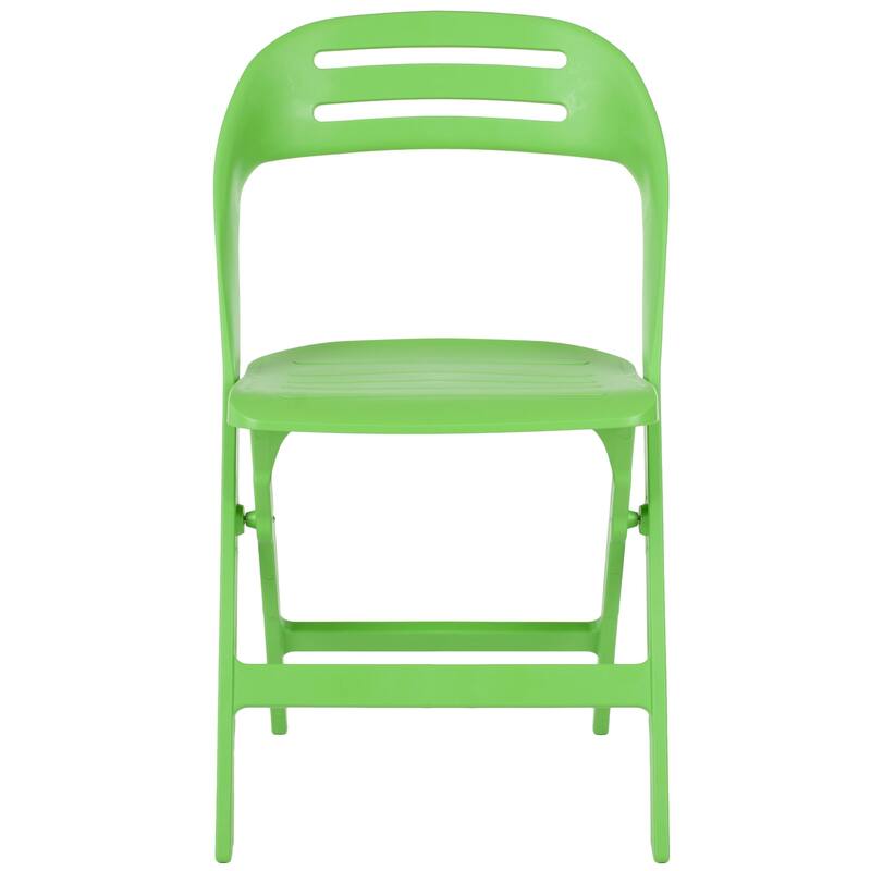 SAFAVIEH Inda Green Indoor/ Outdoor Folding Chairs (Set Of 4) - 19"x20"x33" - 19Wx20Dx33H - Green