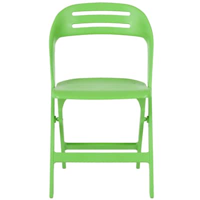 SAFAVIEH Inda Green Indoor/ Outdoor Folding Chairs (Set Of 4) - 19"x20"x33" - 19Wx20Dx33H