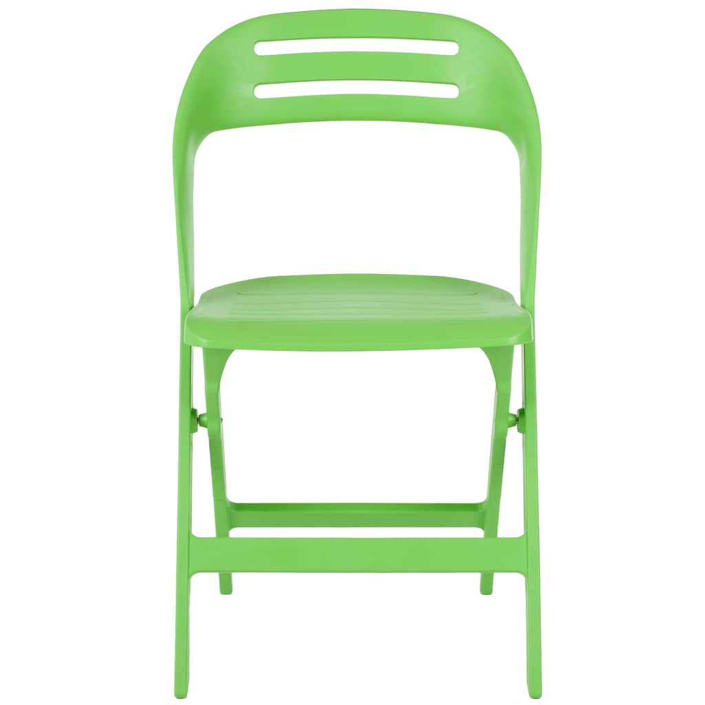 SAFAVIEH Inda Green Indoor/ Outdoor Folding Chairs (Set Of 4) - 19"x20"x33" - 19Wx20Dx33H