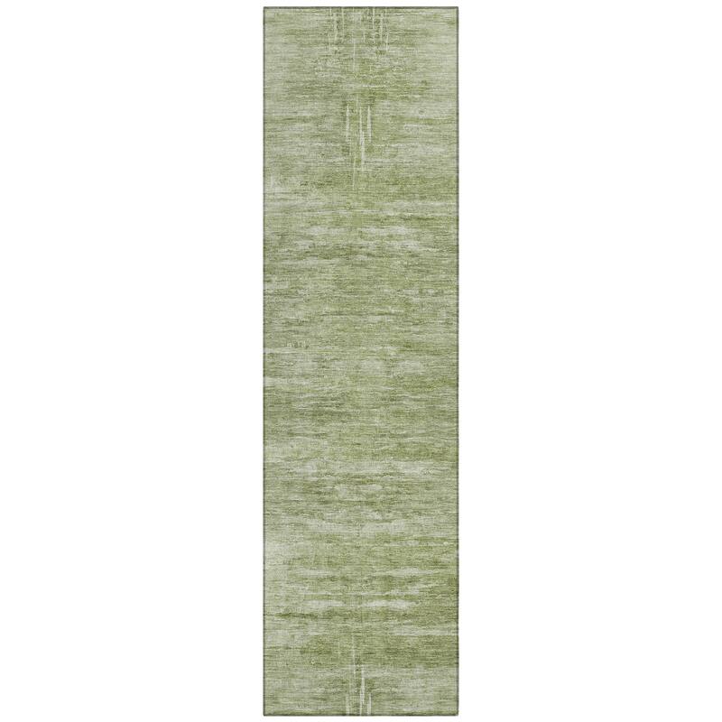 Machine Washable Indoor/ Outdoor Chantille Solid Ombre Rug