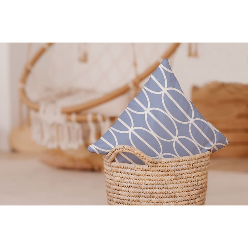 Ovals Go 'Round Decorative Throw Pillow