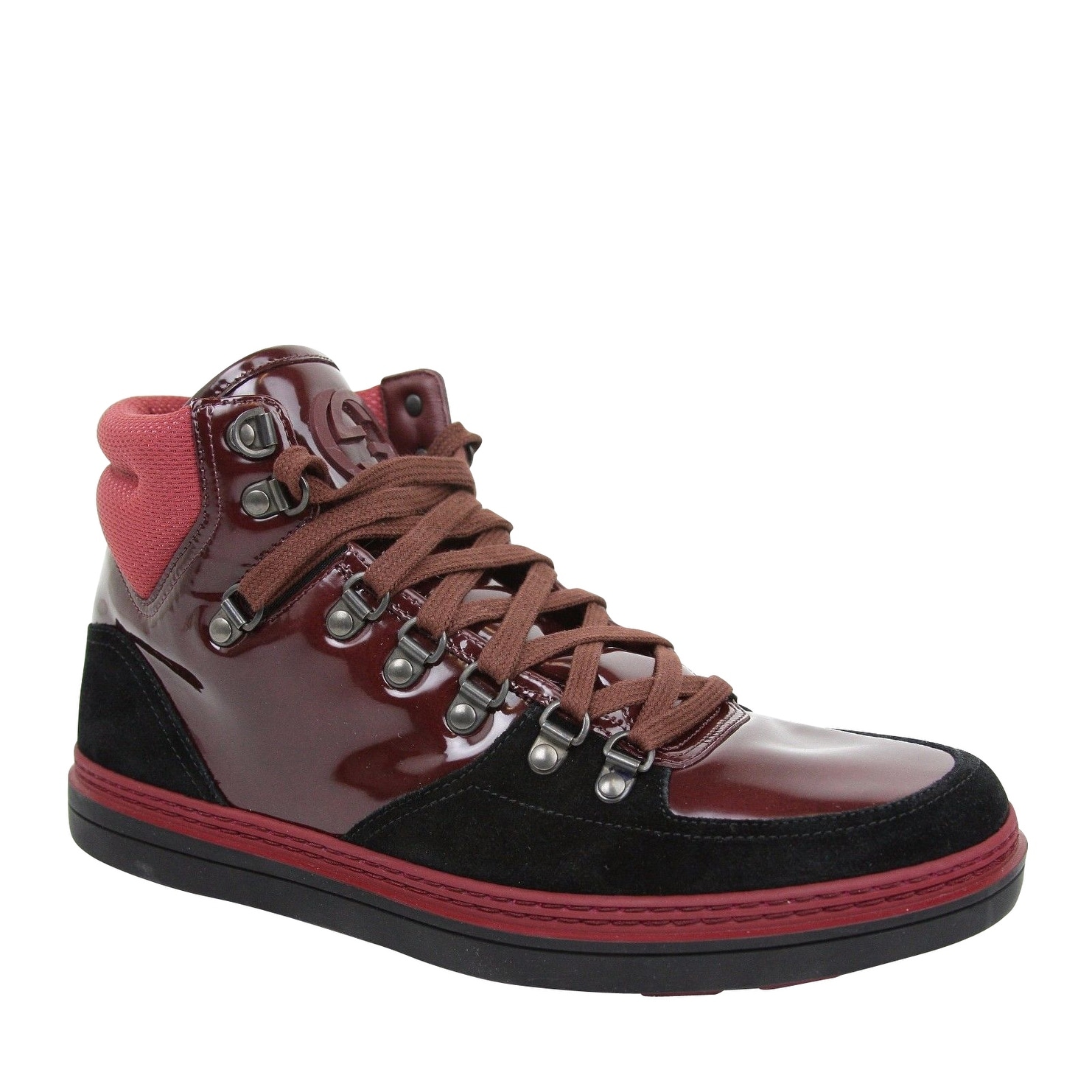 dark red sneakers