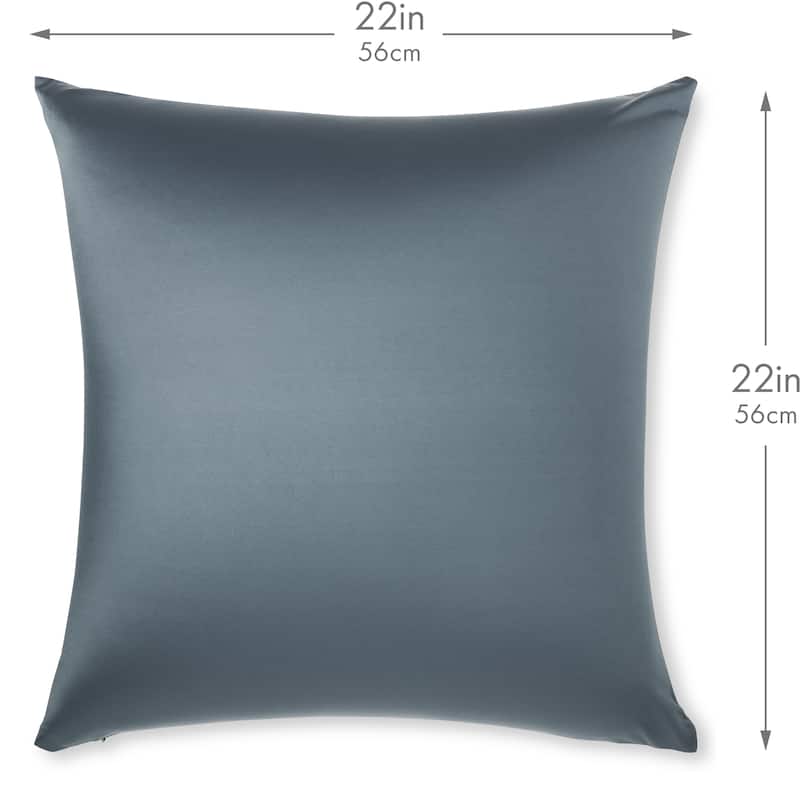 Throw Pillow Cozy Soft Microbead Dark Slate Grey: 1 Pc