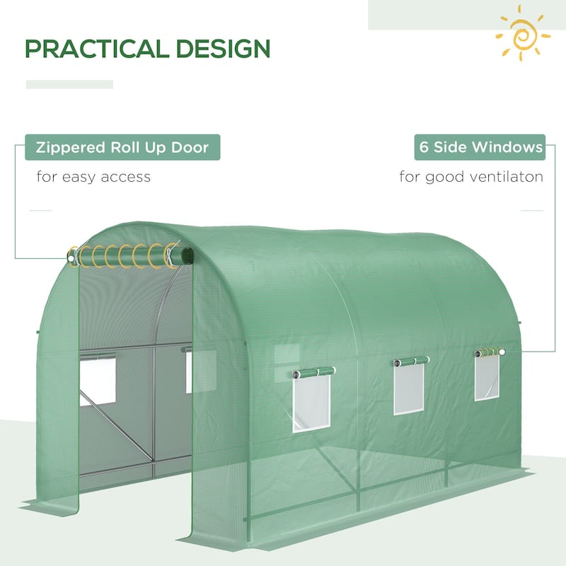 Walk-in Tunnel Greenhouse Hot House