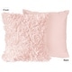 preview thumbnail 5 of 4, Sweet Jojo Designs Pink Floral Rose Girl 18in Decorative Accent Throw Pillow Cover Set of 2 Solid Blush Vintage Boho Shabby Chic