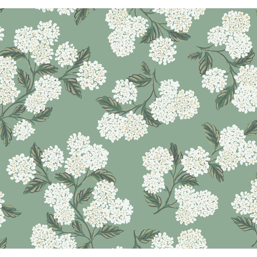 Rifle Paper Co.Hydrangea Jade Wallpaper
