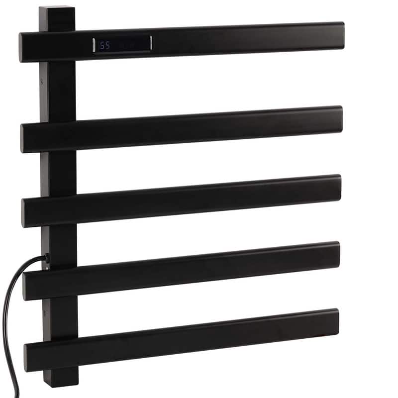 Electric Heated Towel Rack Wall Mounted Drying Rack, Stainless Steel Towel Warmer 9 Bars - 5 Bars