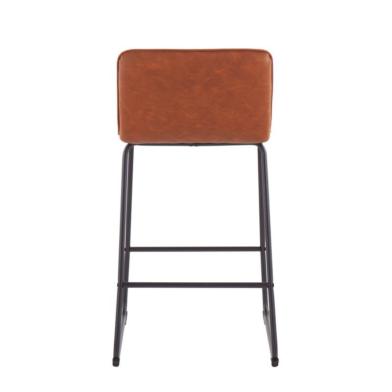 Carbon Loft Kerby Black Fixed-Height Counter Stool - Set of 2
