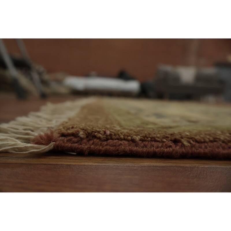 Hand Knotted Oriental 100% Wool Carpet Traditional All-Over Oranges & Rust Peshawar Area Rug - 14' 3'' X 10' 2''