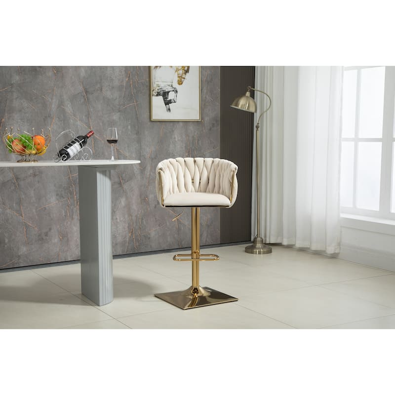 Vintage Bar Stools with Footrest