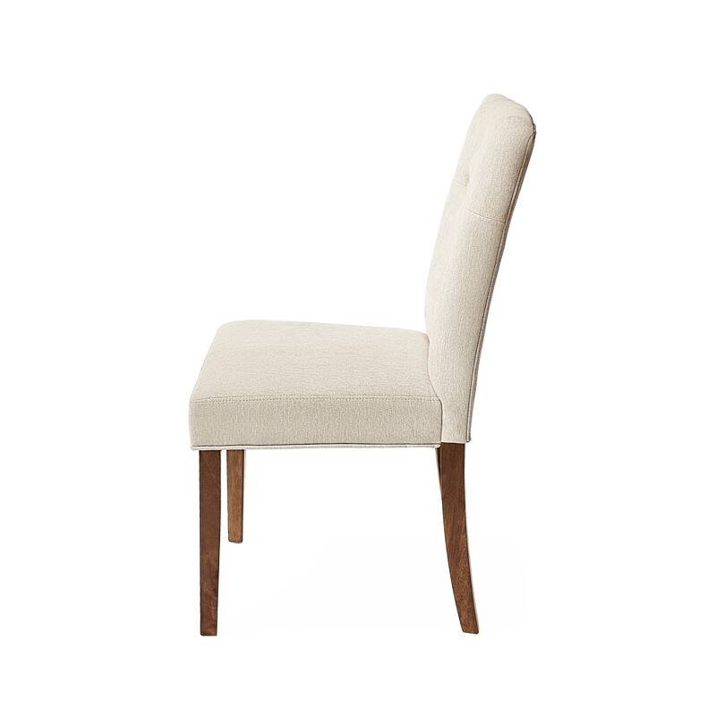 Chastin Farmhouse Rubberwood Upholstered Dining Chair (set of 2) by Christopher Knight Home