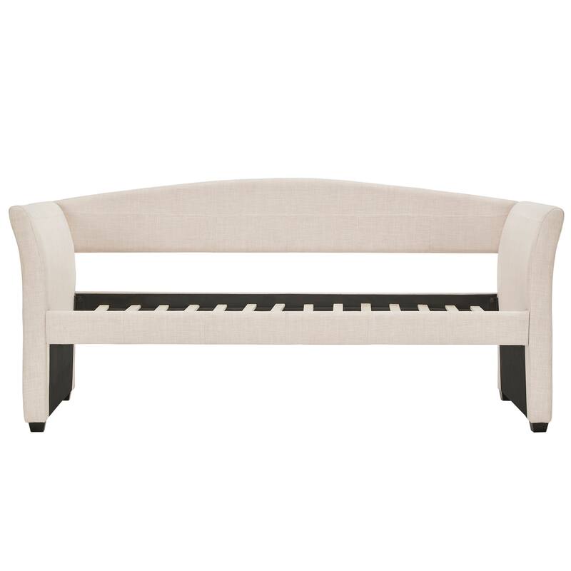 Deco Linen Rolled Arm Daybed and Trundle by iNSPIRE Q Bold