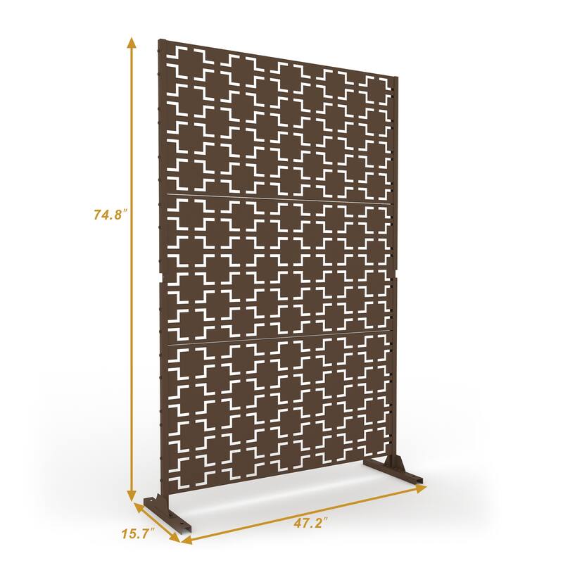 2Set Patio Outdoor Privacy Metal Screens and Panels
