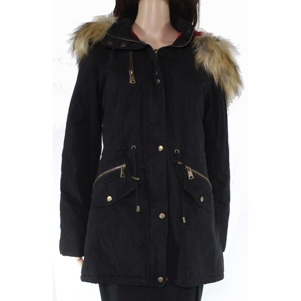 Shop Bellivera Womens Black Size XL Faux Fur Hooded Multi ... (600 x 600 Pixel)