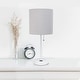 preview thumbnail 86 of 99, Porch & Den Custer Metal/ Fabric Lamp with Charging Outlet