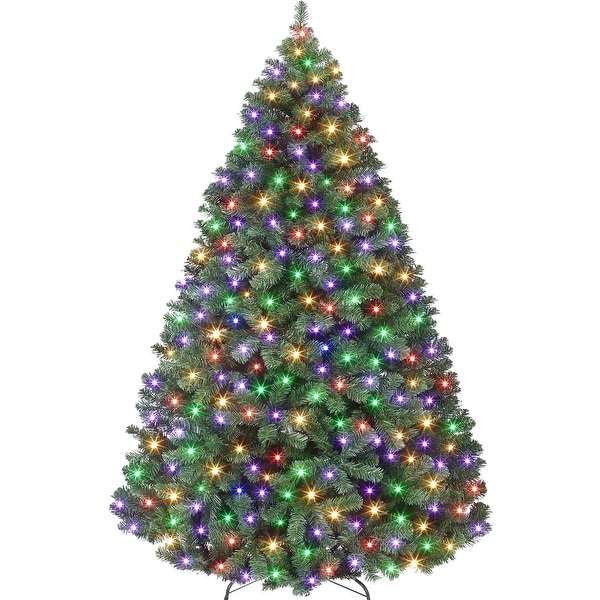Christmas Tree - 7.5ft Artificial Christmas Tree with 500 RGBW LED