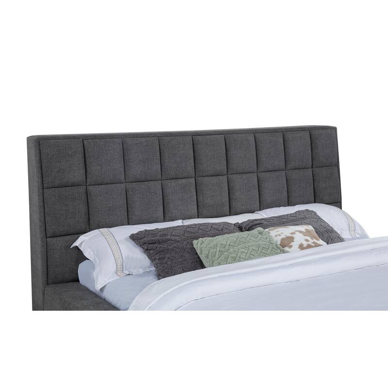 Dreux Upholstered Panel Platform Bed