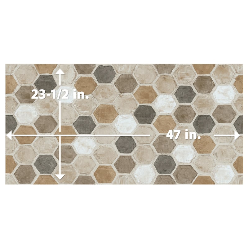 Merola Tile Cythere Fascia Incanto 23-1/2" x 47" Porcelain Floor and Wall Tile