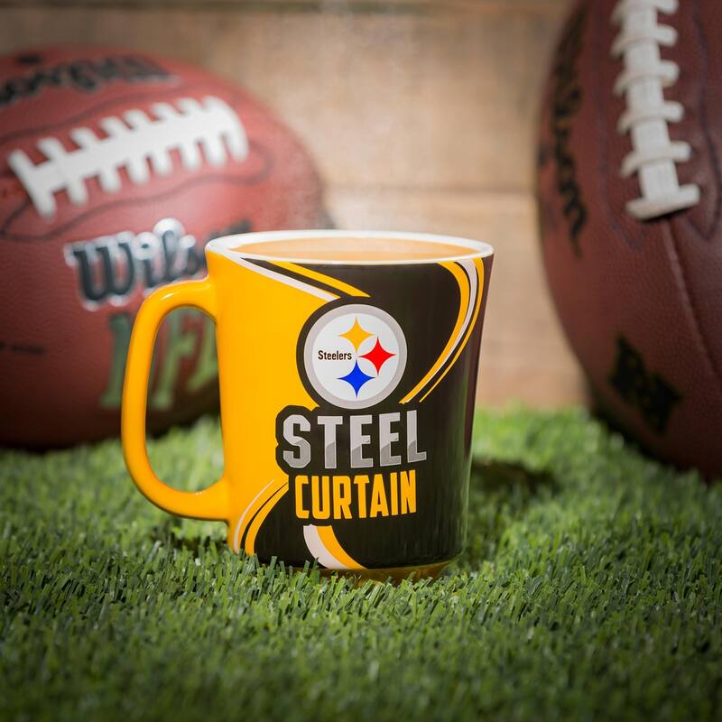 Pittsburgh Steelers, 14 oz Ceramic Coffee Mug w/ Gift Box