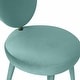 preview thumbnail 19 of 22, Kylie Oval-back Armless Velvet Dining Chair
