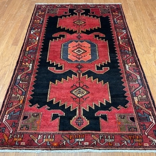 Gorean Rugs HERAT ORIENTAL Persian Hand-knotted Tribal Geometric Hamadan Wool Rug ...