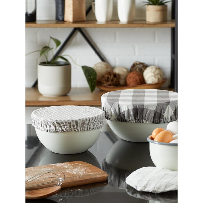 DII Asst Stone Farmhouse Woven Dish Cover (Set of 3)