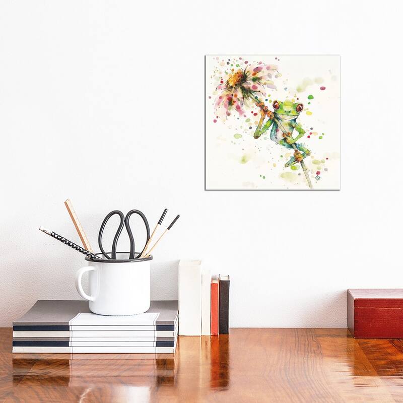 iCanvas "Hello There Bright Eyes" by Sillier Than Sally Canvas Print - 12x12x1.5