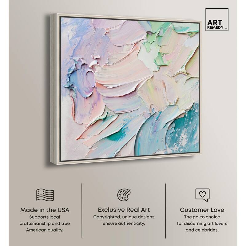 Flowing Mousse I Canvas by Art Remedy