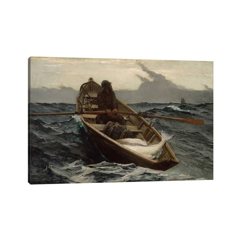 iCanvas "The Fog Warning" by Winslow Homer Canvas Print