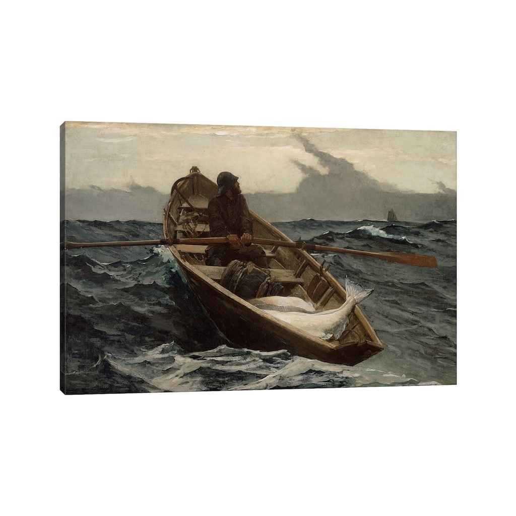 iCanvas "The Fog Warning" by Winslow Homer Canvas Print