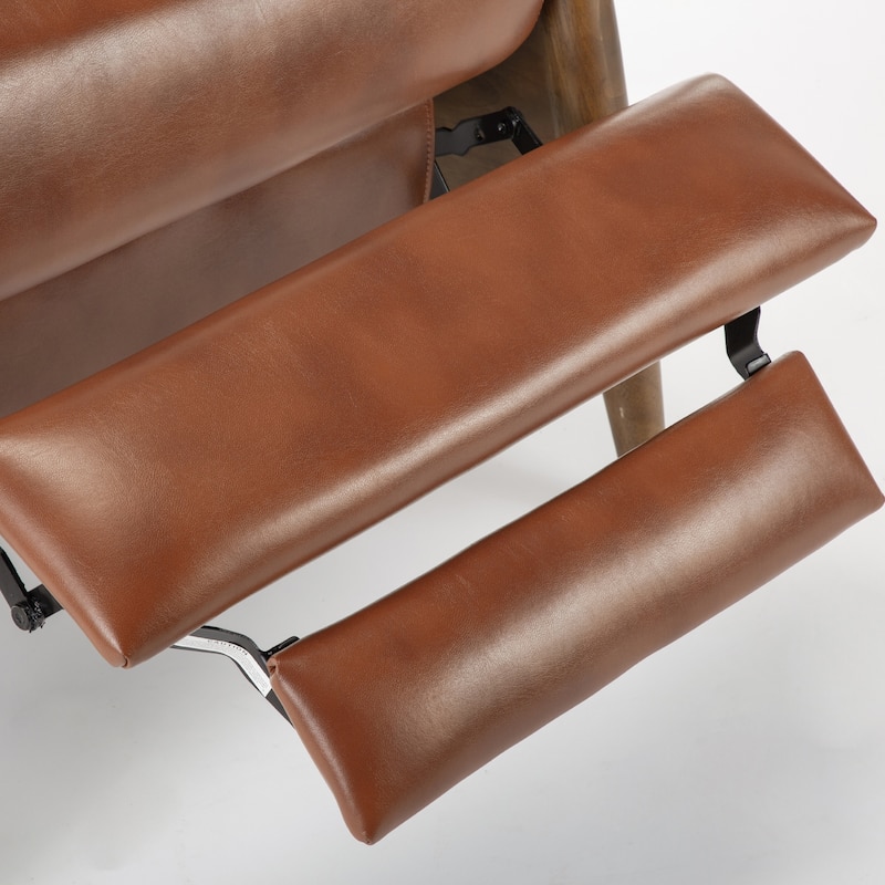Sienna Upholstered Wood Push Back Recliner by Greyson Living