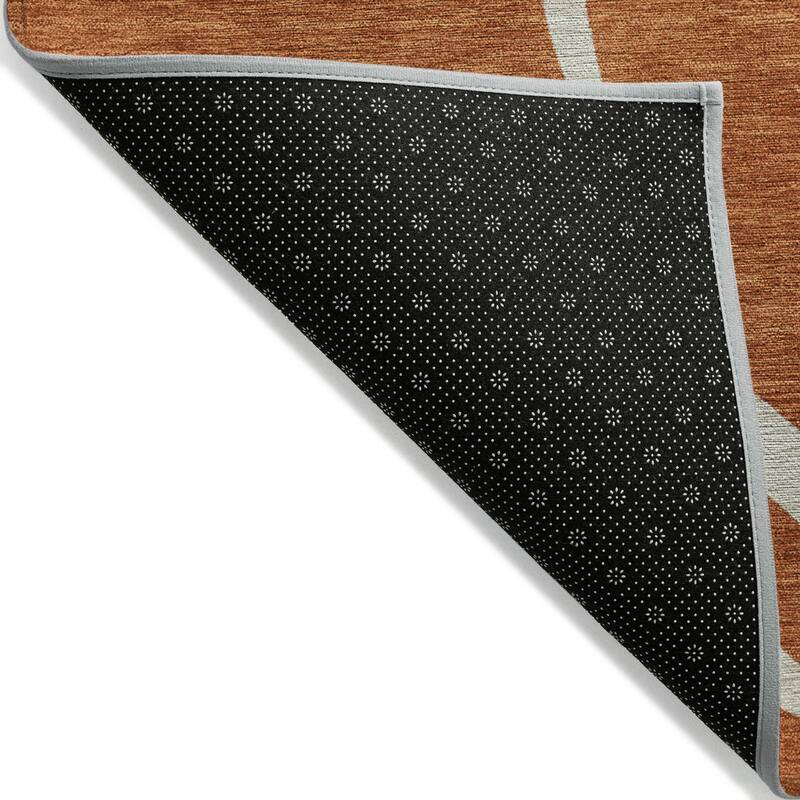 Machine Washable Indoor/ Outdoor Abstract Modern Chantille Rug