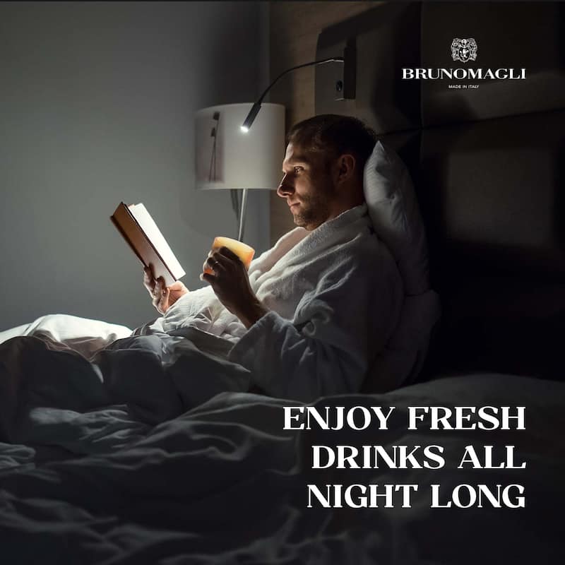 Bruno Magli Ribbed Carafe with Tumbler Lid - 28 oz