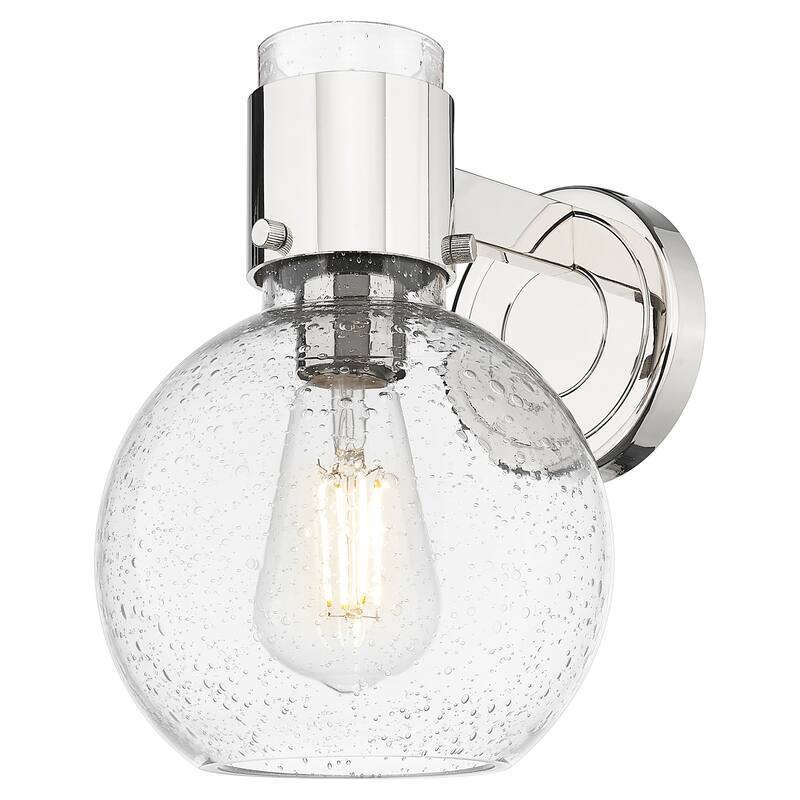 Innovations Lighting 464-1W-G464B-7SDY Lawton Sphere 9" Tall Bathroom - Polished Nickel