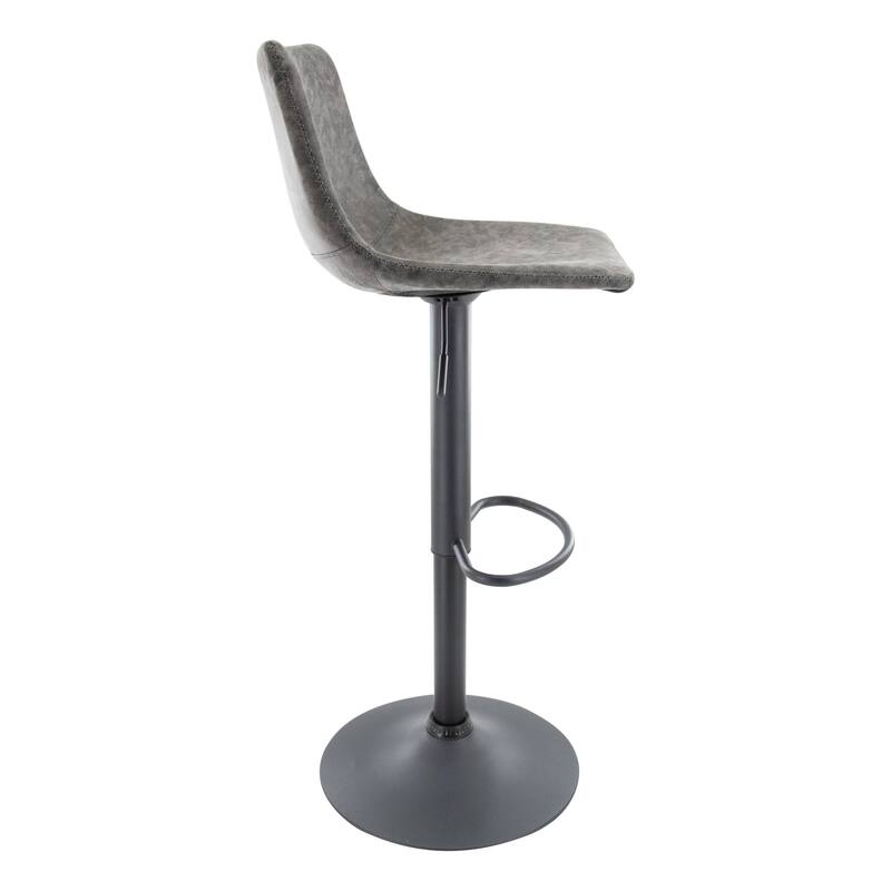 Tilbury Mid-Century Swivel Adjustable Bar Stools by LeisureMod - 32.2