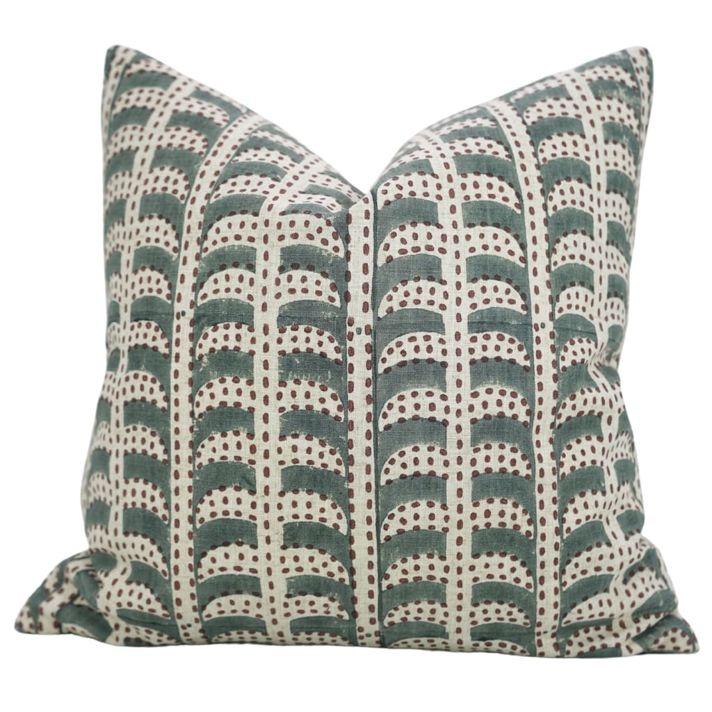 Fabdivine Viscose Linen Handmade Fall Décor 22x22 Inch Floral Pillow Cover for Eco-Friendly Home Gift or Décor, Gray, Garud