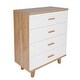 preview thumbnail 4 of 10, Modern Design Wooden Bedroom Storage Cabinet with 4 Drawers