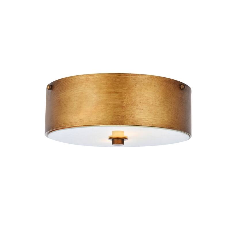 Ivy Court 2-light 12-inch Flush Mount Ceiling Light with White Shade