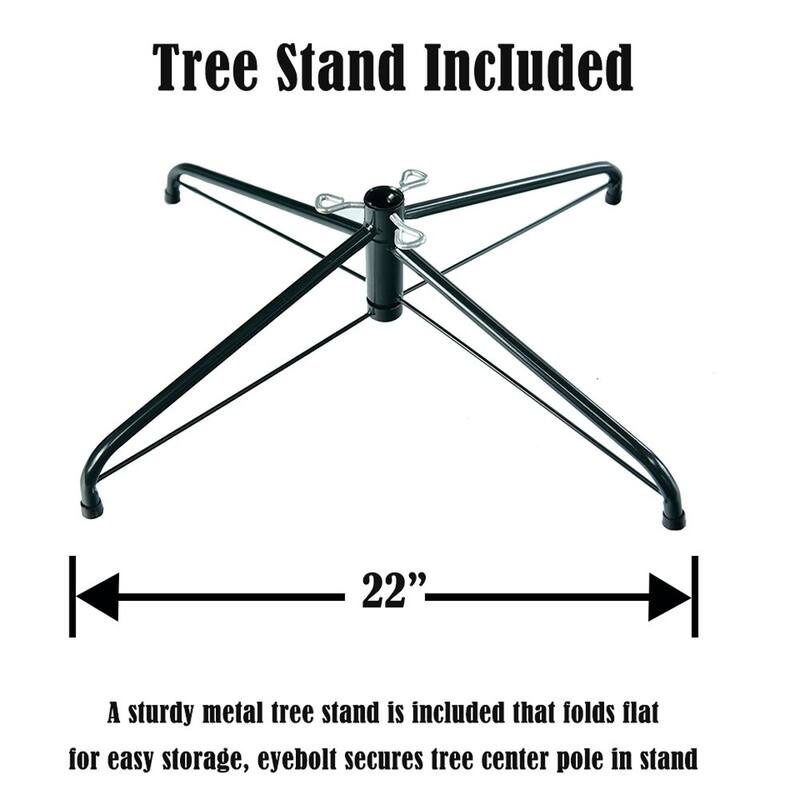 7.5ft Pointed PVC Pen Artificial Christmas Tree with Stand Green