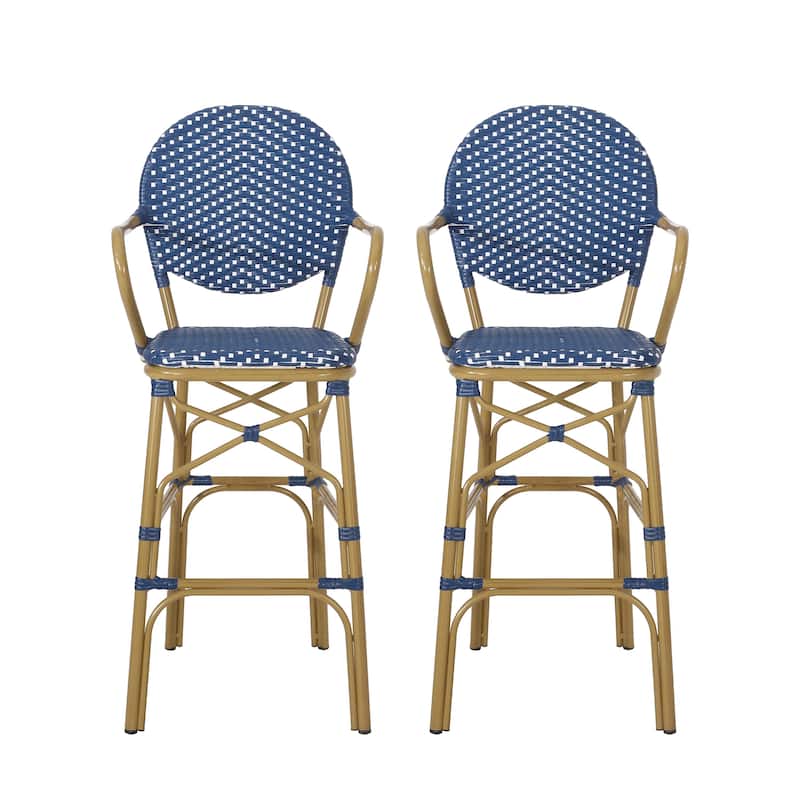 2024 NEW spot goods bar stools set of 2 - Blue