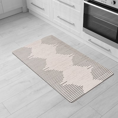 Bohemian Stripe Cushioned Anti Fatigue Standing Kitchen Mat