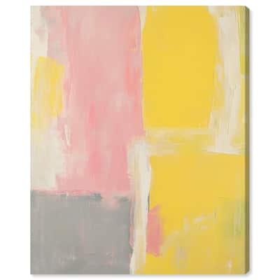 Blush and Sunshine Canvas by Art Remedy, Gallery Wrapped