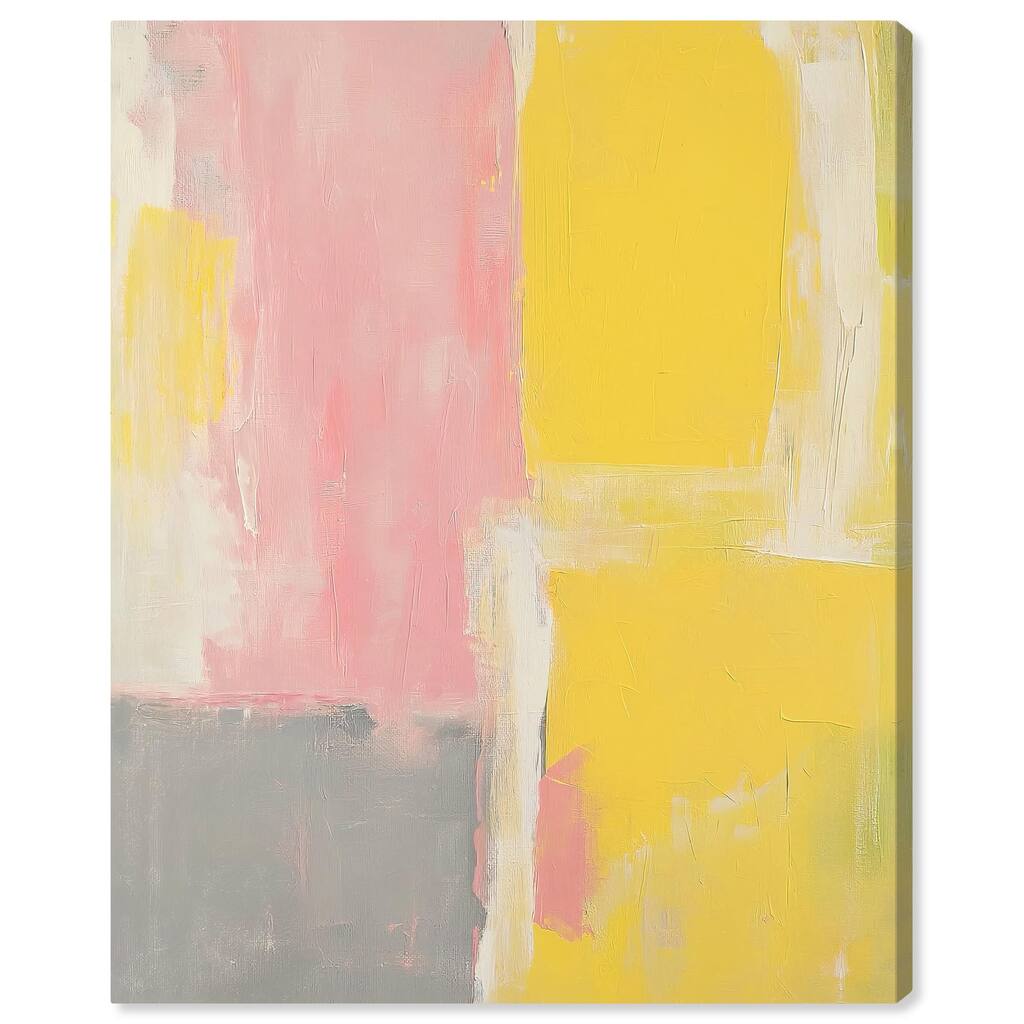 Blush and Sunshine Canvas by Art Remedy, Gallery Wrapped