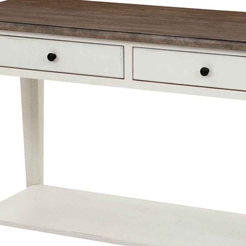 Chromcraft Peter Revington Console Table in Gray, White Finish