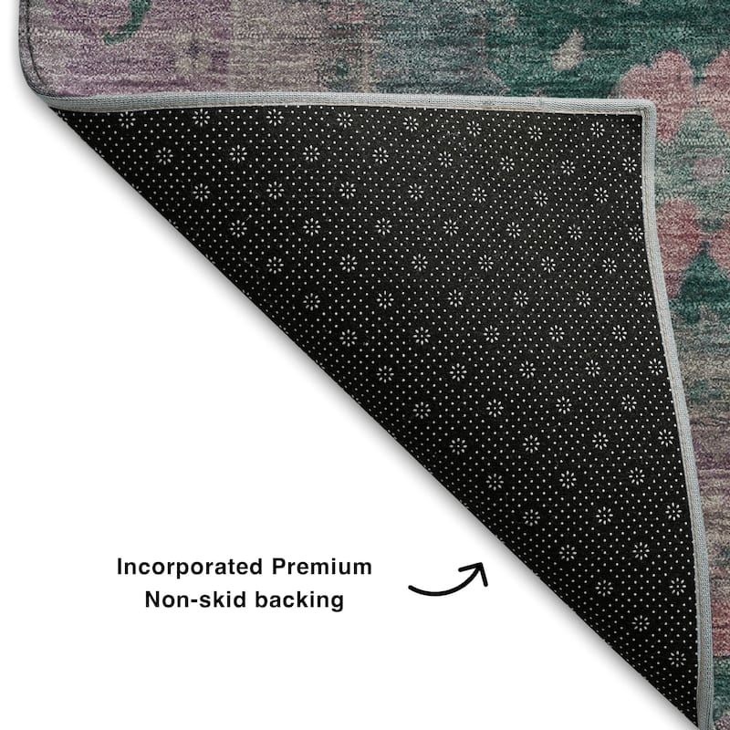 Premium Washable Super Soft Traditional Kashmir Mayfield Rug