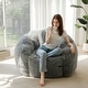 preview thumbnail 30 of 55, Giant Bean Bag Chair,Shell-Shaped Oversized Bean Bag Chair with Fille